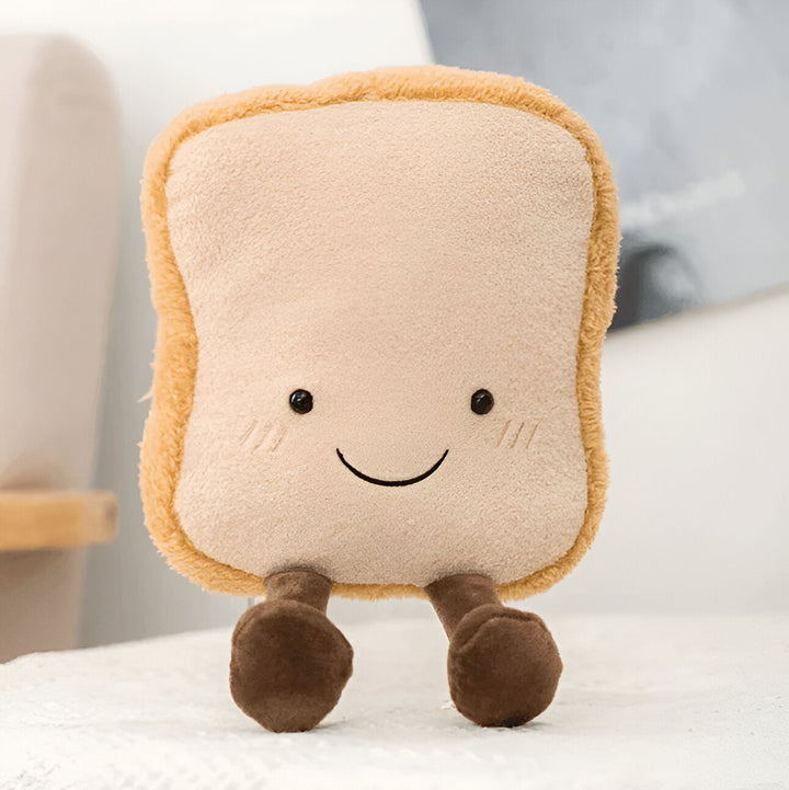 Brezel Kuschelkissen aus Plüsch | Weiches Stofftier im Frühstücksdesign ab 12 Monaten zum Kuscheln, Spielen und Dekorieren