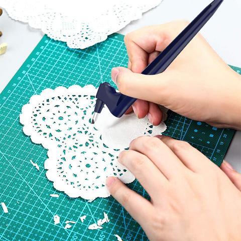 Matita da taglio di precisione con lama rotante a 360° | Per carta, pellicola e lavori di bricolage | Più sicura del cutter, ideale per forme dettagliate