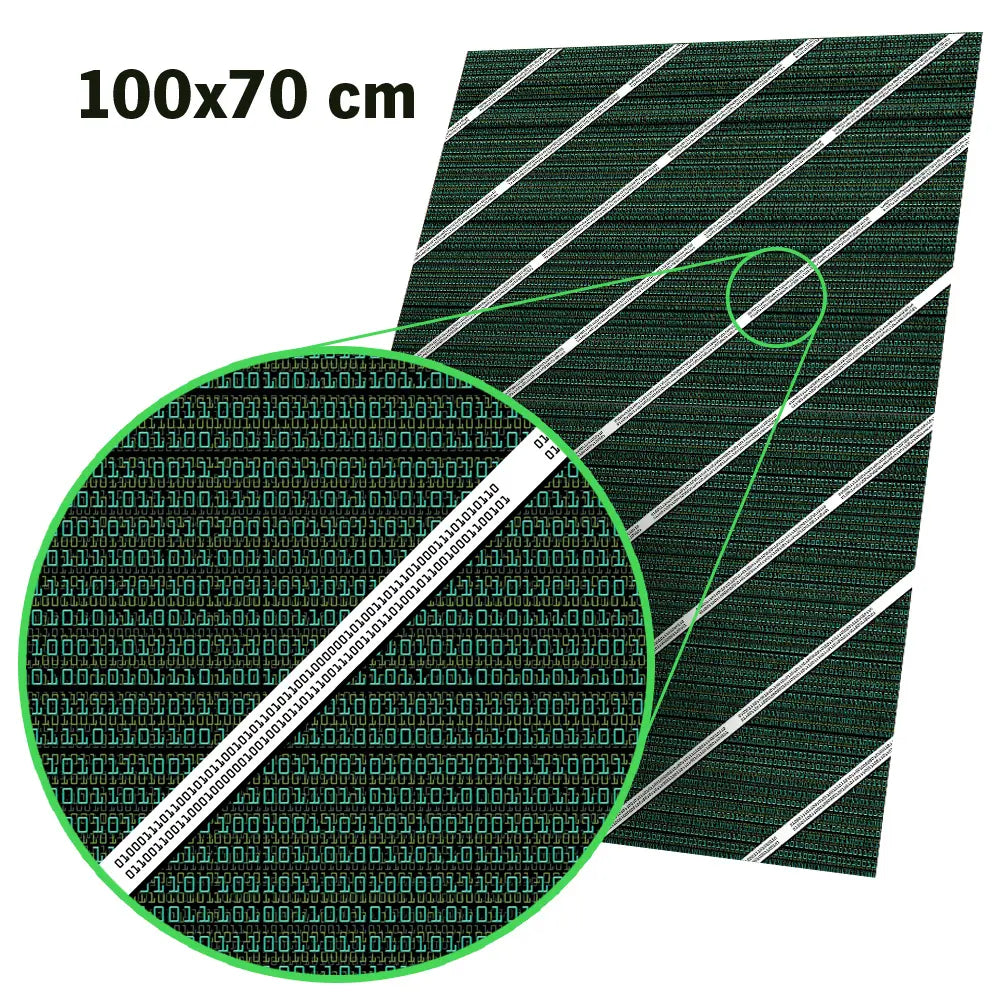 Geschenkpapier mit Technikmotiven | Reißfestes Geschenkpapier mit Leiterplatten, Mathematik und Binärcode | Bögen 70 x 100 cm