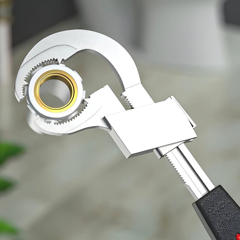 Rohrzange für Sanitärarbeiten mit ergonomischem Griff | Werkzeug für enge Stellen und präzise Montage