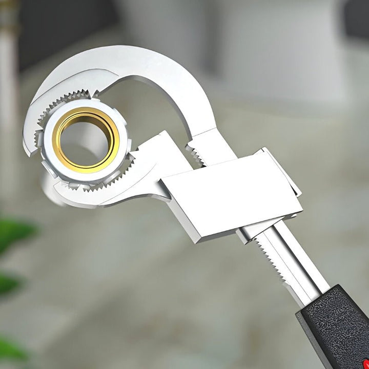 Rohrzange für Sanitärarbeiten mit ergonomischem Griff | Werkzeug für enge Stellen und präzise Montage