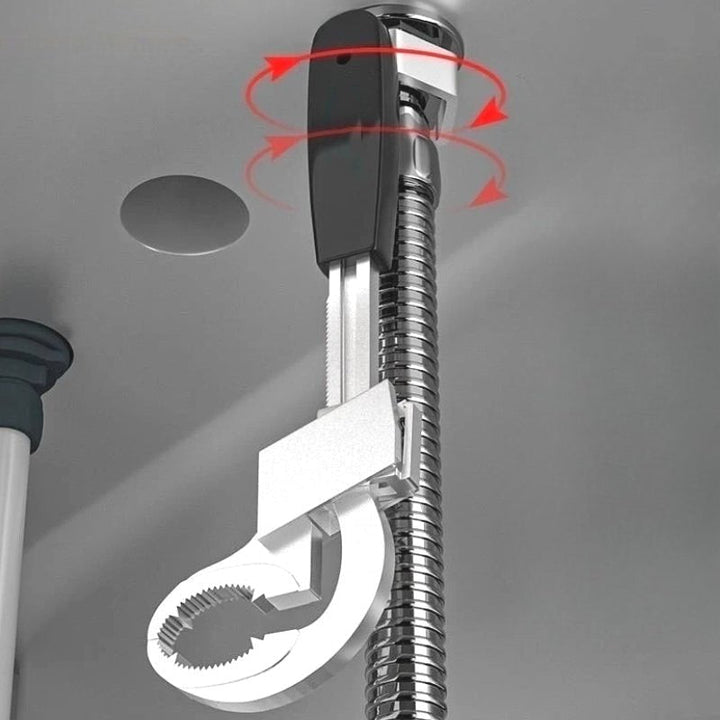 Rohrzange für Sanitärarbeiten mit ergonomischem Griff | Werkzeug für enge Stellen und präzise Montage