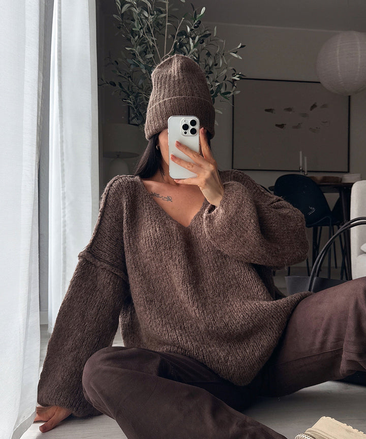 Damen Mütze | Weiche Strickmütze für Herbst &amp; Winter