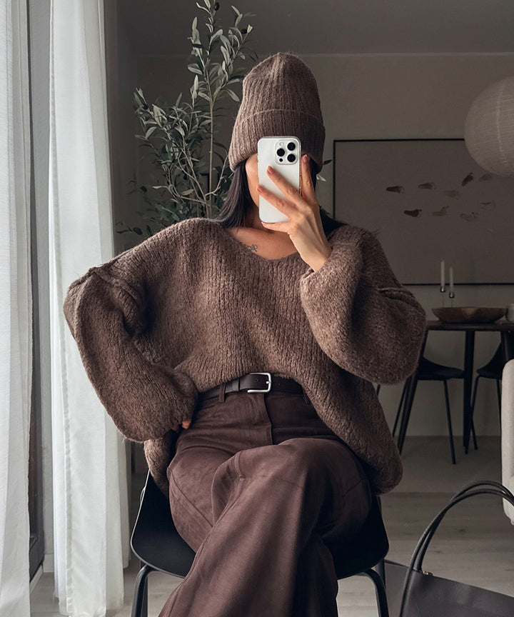 Damen Mütze | Weiche Strickmütze für Herbst &amp; Winter