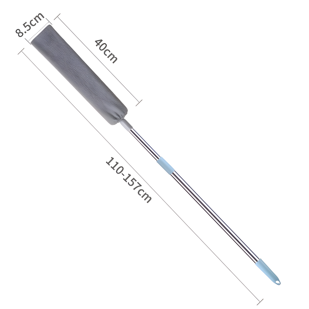 Teleskop Staubwedel mit Mikrofaser | Flexibler Staubfänger für schwer erreichbare Stellen | Verlängerbar &amp; wiederverwendbar | 1+2 Gratis Set