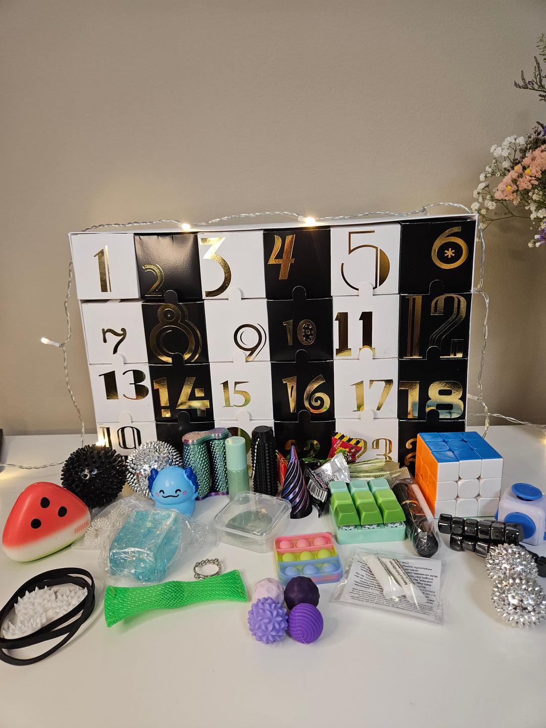 Fidget Adventskalender | Skillsflow Weihnachtskalender mit über 24 sensorischen Überras