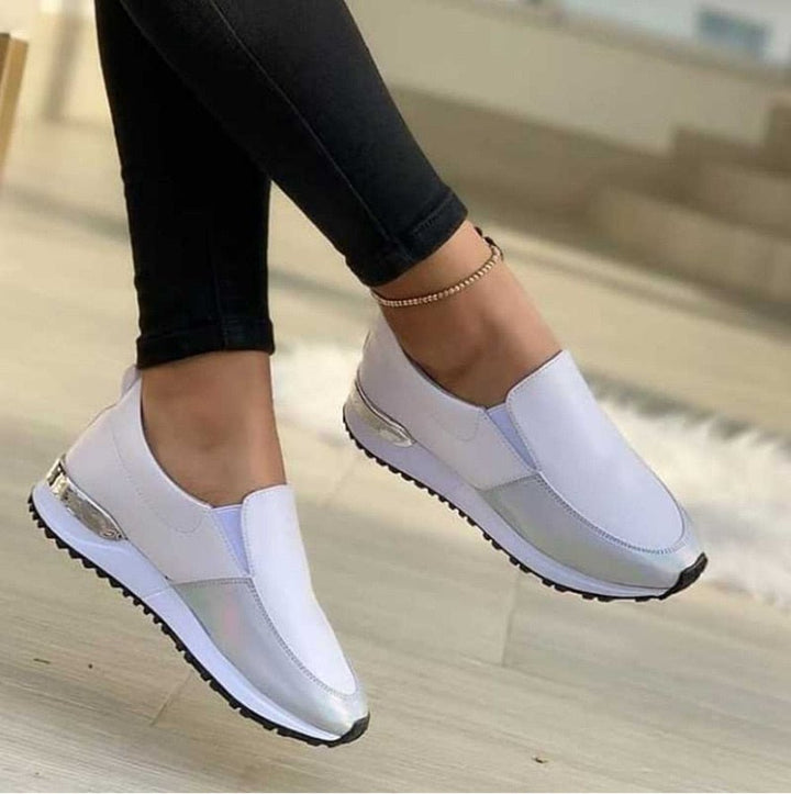 Sneaker da donna leggere e comode | Suola antiscivolo e flessibile per una presa sicura | Ammortizzanti camminando e stando in piedi | Uso quotidiano e ufficio