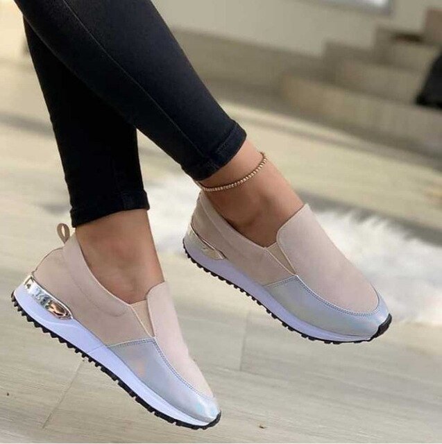 Sneaker da donna leggere e comode | Suola antiscivolo e flessibile per una presa sicura | Ammortizzanti camminando e stando in piedi | Uso quotidiano e ufficio