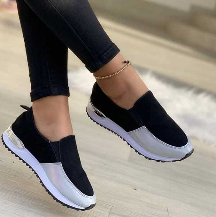 Sneaker da donna leggere e comode | Suola antiscivolo e flessibile per una presa sicura | Ammortizzanti camminando e stando in piedi | Uso quotidiano e ufficio