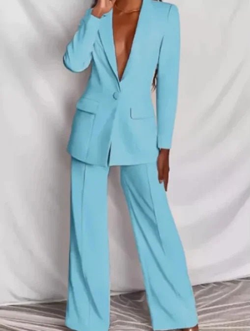 Damen 2-teiliges Blazer-Set | Blazer &amp; Hose | Elegant, komfortabel &amp; vielseitig | Größen S–3XL