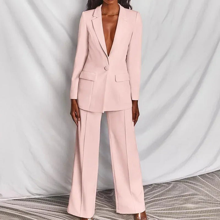 Damen 2-teiliges Blazer-Set | Blazer &amp; Hose | Elegant, komfortabel &amp; vielseitig | Größen S–3XL