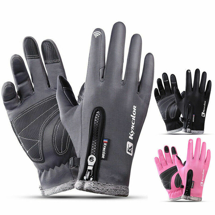 Touchscreen-Handschuhe wasserdicht und winddicht | Warme Unisex-Winterhandschuhe mit rutschfester Grifffläche für Outdoor und Alltag