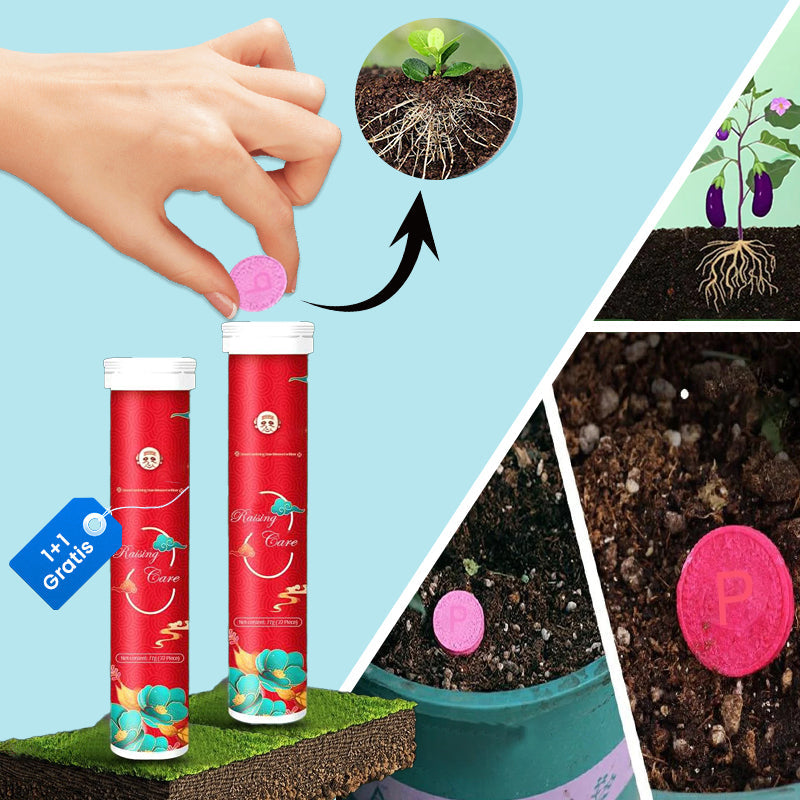Plant fertilizer tablets 22 pieces | 100% natural nutrient formula | Long-lasting effect for strong growth | For garden &amp; houseplants