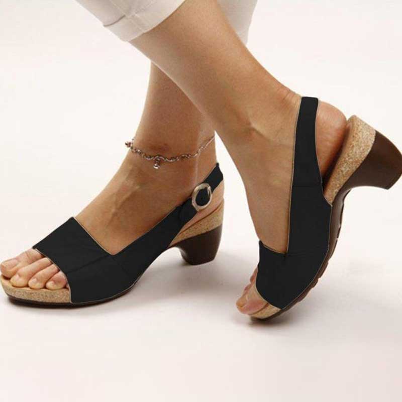 Orthopädische Damen-Sandalen mit Absatz | Ergonomisch &amp; stilvoll | Shalin™
