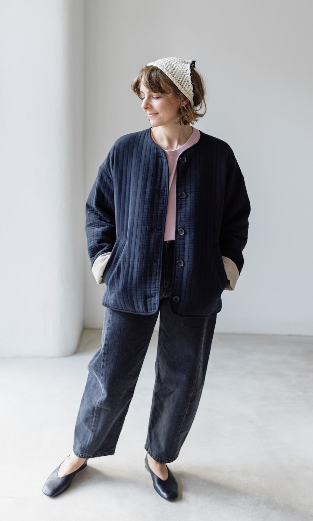 Oversized Steppjacke | Leichte Damenjacke aus Baumwolle mit weiter Passform