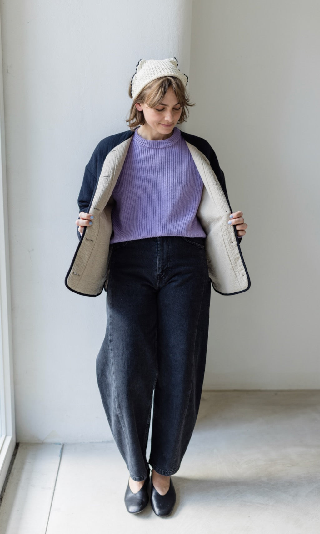 Oversized Steppjacke | Leichte Damenjacke aus Baumwolle mit weiter Passform