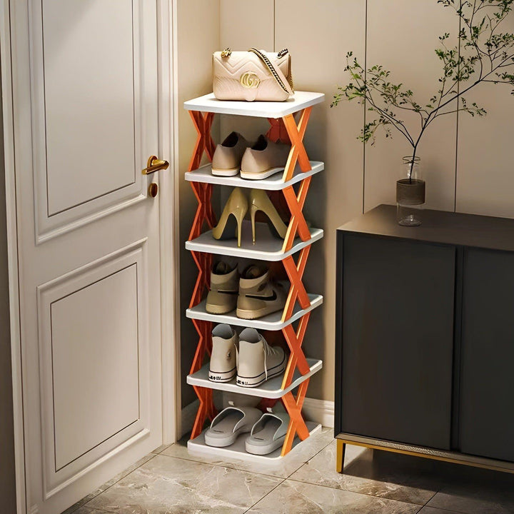 Faltbares Schuhregal mit 3–7 Ebenen | Platzsparender Schuh-Organizer | Multifunktionale Aufbewahrung für Flur &amp; Schlafzimmer