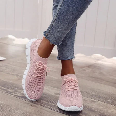 Damen Turnschuhe mit atmungsaktivem Mesh | Leicht, rutschfest &amp; gedämpft | Bequeme Innensohle für Alltag, Sport &amp; Reisen