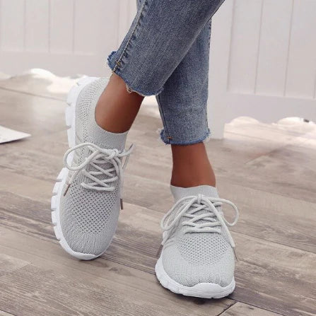 Damen Turnschuhe mit atmungsaktivem Mesh | Leicht, rutschfest &amp; gedämpft | Bequeme Innensohle für Alltag, Sport &amp; Reisen