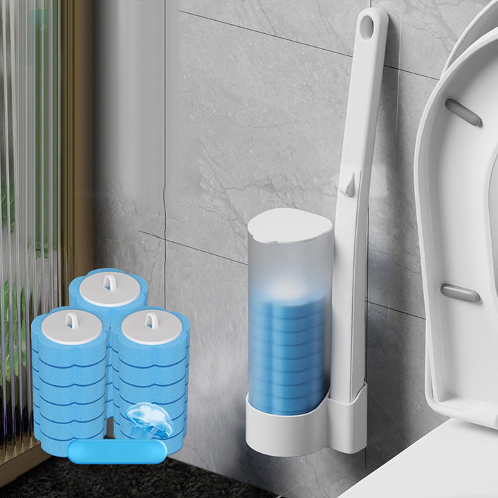Antibakterielle Einweg-Toilettenbürste | Hygienische Reinigung &amp; Frischer Duft | Einfache Anwendung für sauberes Badezimmer