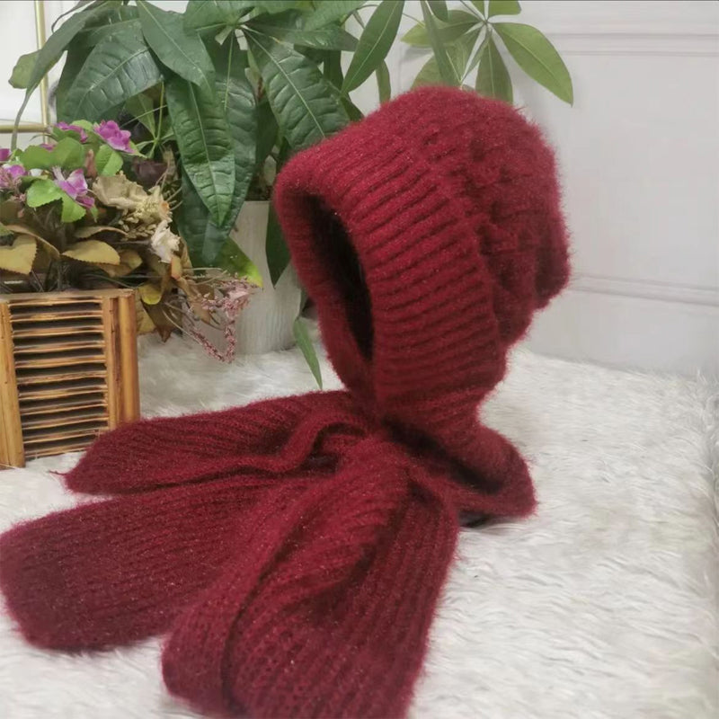 Damen Winterset | Warme Mütze mit passendem Schal aus weichem Polyester