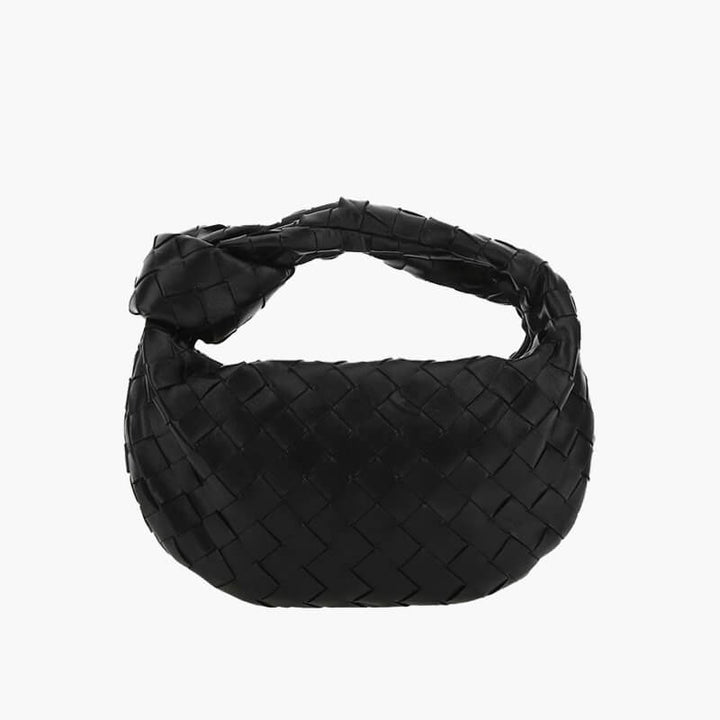Damen Umhängetasche | Geflochtenes Design | Veganes Leder &amp; Silberdetails | MiniGewebe