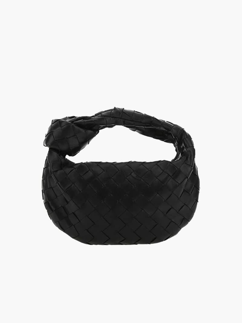 Damen Umhängetasche | Geflochtenes Design | Veganes Leder &amp; Silberdetails | MiniGewebe