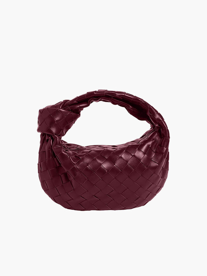 Damen Umhängetasche | Geflochtenes Design | Veganes Leder &amp; Silberdetails | MiniGewebe