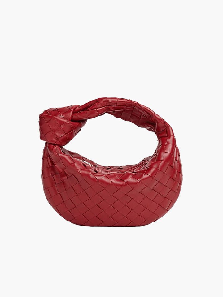 Damen Umhängetasche | Geflochtenes Design | Veganes Leder &amp; Silberdetails | MiniGewebe