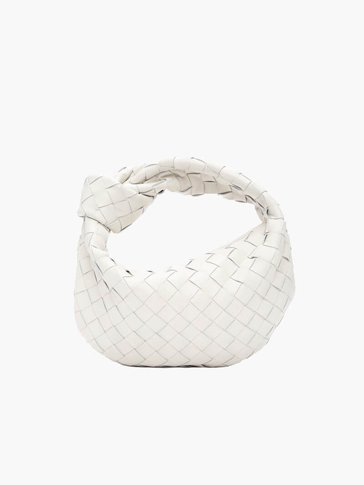 Damen Umhängetasche | Geflochtenes Design | Veganes Leder &amp; Silberdetails | MiniGewebe