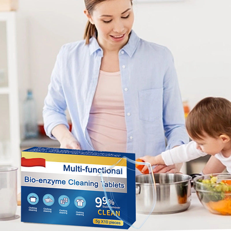 BioSauber™ multifunkcionális bio-enzimes tisztító tabletták (3 vásárlása esetén 5 ingyen)