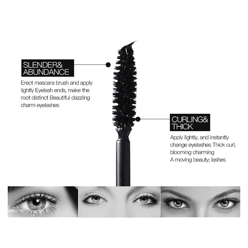 2+2 Gratis | Wimperntusche Volumen 4x | Langanhaltend &amp; Wischfest bis 24h | Wasserfest Mascara Schwarz