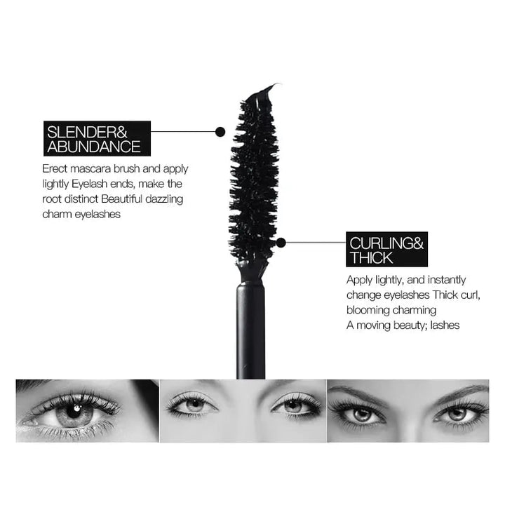 2+2 Gratis | Wimperntusche Volumen 4x | Langanhaltend &amp; Wischfest bis 24h | Wasserfest Mascara Schwarz