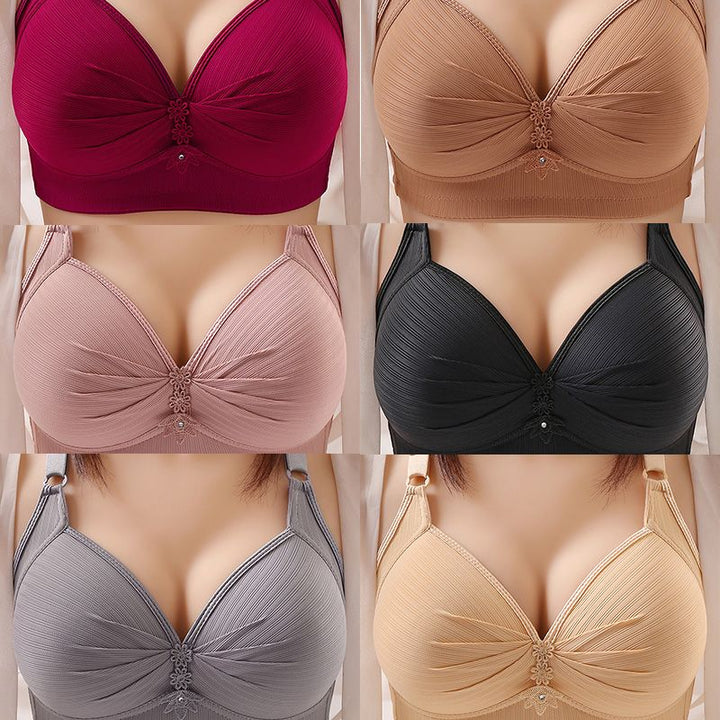 Reggiseno senza ferretto senza cuciture | Traspirante e elastico per uso quotidiano e comfort | Chiusura posteriore regolabile | Offerta 1+1