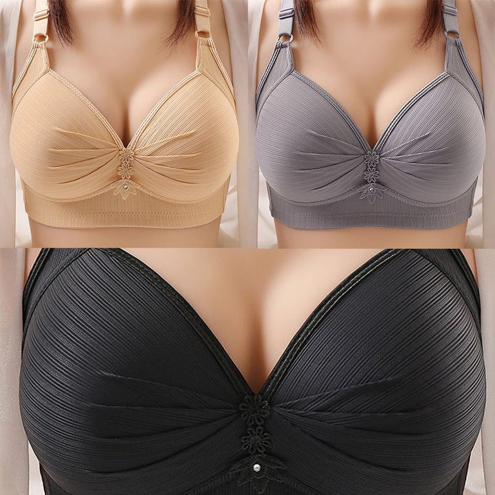 Reggiseno senza ferretto senza cuciture | Traspirante e elastico per uso quotidiano e comfort | Chiusura posteriore regolabile | Offerta 1+1