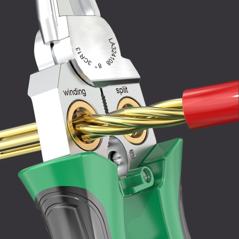 Multifunktions Abisolierzange aus Edelstahl | Präzises Kabel Abisolieren &amp; Schneiden | Ergonomisches Profi-Werkzeug