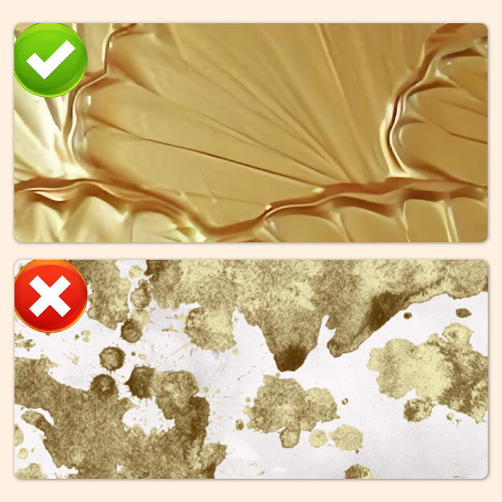 Water-based metallic paint gold/silver | Gold leaf effect for decor &amp; furniture | 200 g, non-toxic, brush/roll/spray