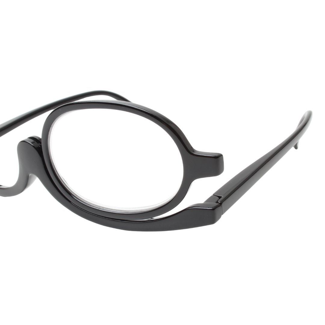 Make-up-Lesebrille mit drehbarer Linse | Präzises Schminken beider Augen | Leicht &amp; stylisch