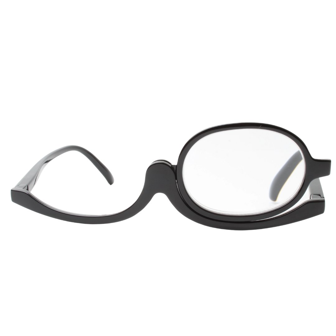 Make-up-Lesebrille mit drehbarer Linse | Präzises Schminken beider Augen | Leicht &amp; stylisch