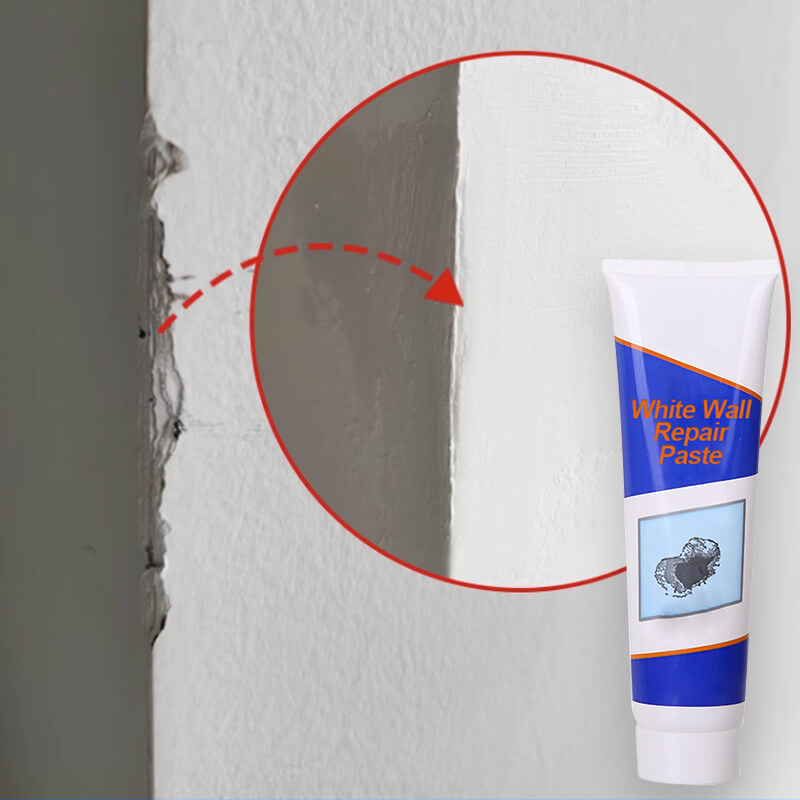Wall repair paste for white walls | Fills cracks &amp; holes, smooths in minutes | Clean to apply, quick drying | For quick touch-ups
