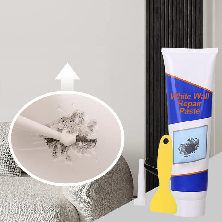 Wall repair paste for white walls | Fills cracks &amp; holes, smooths in minutes | Clean to apply, quick drying | For quick touch-ups