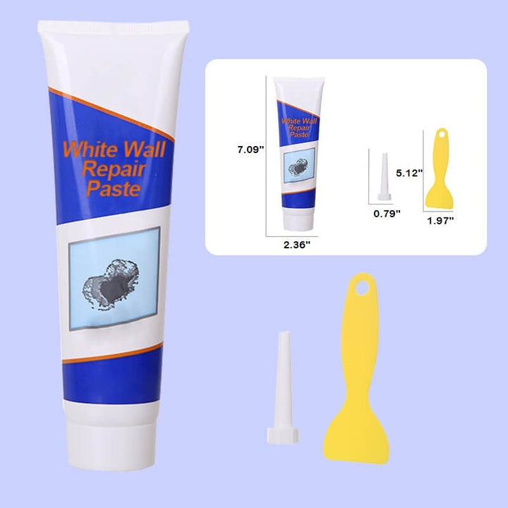 Wall repair paste for white walls | Fills cracks &amp; holes, smooths in minutes | Clean to apply, quick drying | For quick touch-ups