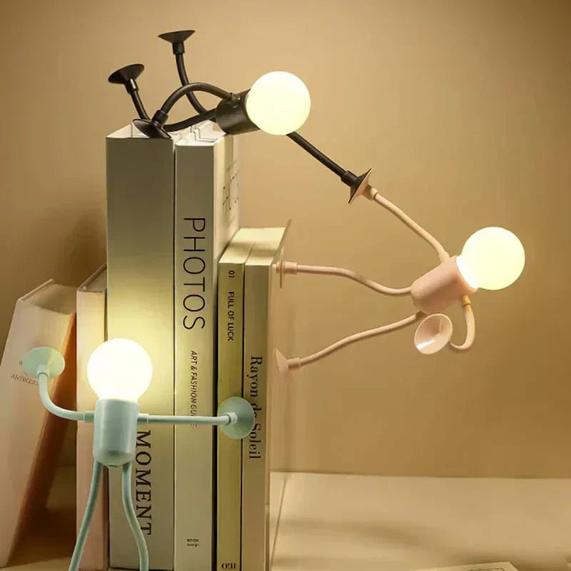 Bezdrôtová LED stolová lampa ohybná | Teplé atmosférické svetlo, ktoré neoslňuje | 2 kusy v sade, 17 cm | Čierna/Biela/Ružová/Modrá/Zelená