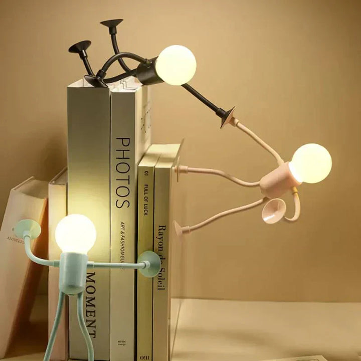 Bezdrôtová LED stolová lampa ohybná | Teplé atmosférické svetlo, ktoré neoslňuje | 2 kusy v sade, 17 cm | Čierna/Biela/Ružová/Modrá/Zelená