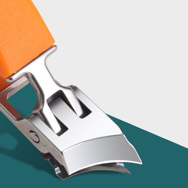 Nagelknipser für dicke Nägel | Edelstahl-Nagelschneider mit breiter Öffnung, schräger Klinge und ergonomischem Griff