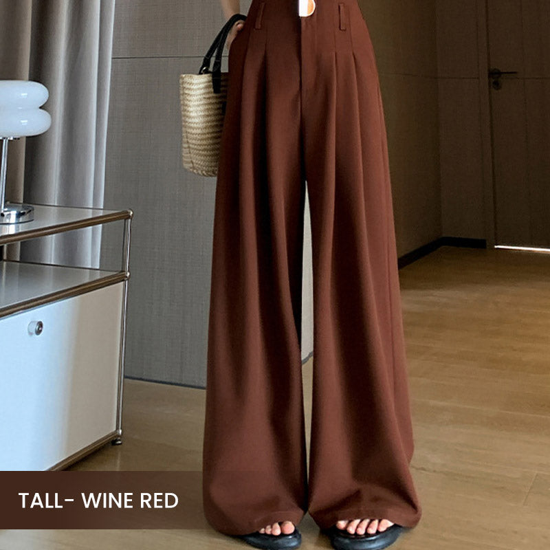 Damen Hose | Weite Passform mit hoher Taille | Elegante Business &amp; Freizeit Stoffhose mit Taschen