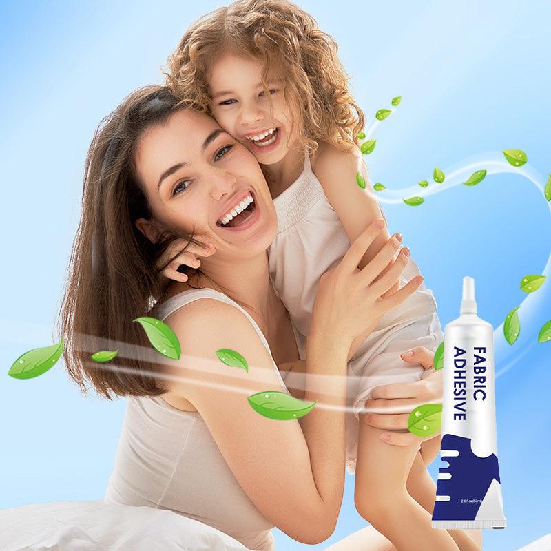 Fabric glue waterproof transparent | Flexible &amp; strong adhesion for cotton, denim, leather &amp; canvas | For repair and DIY