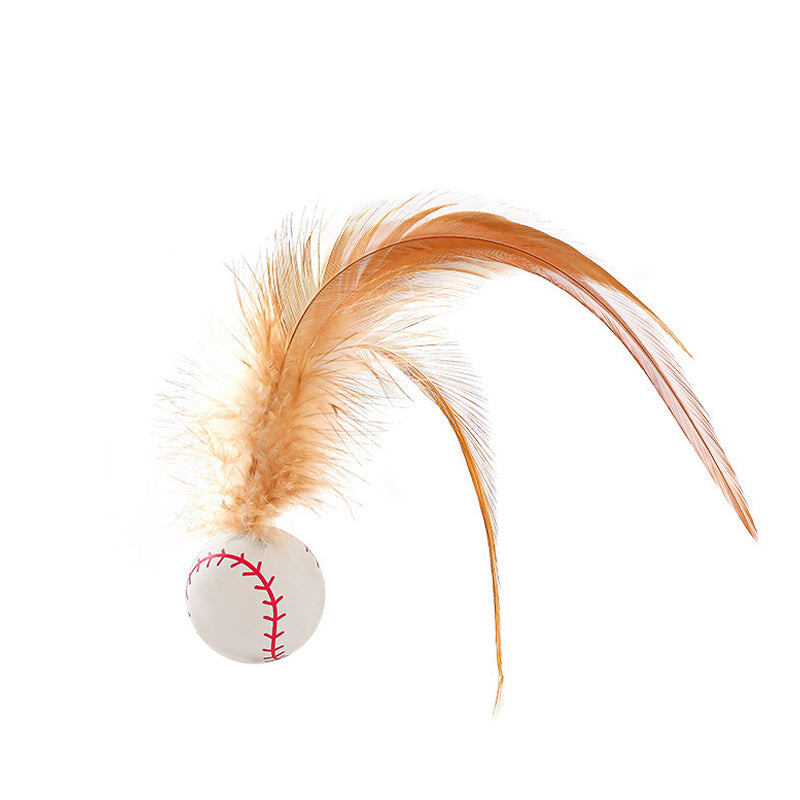 Limited Time 50% Off Interactive Feather Cat Bouncing Ball