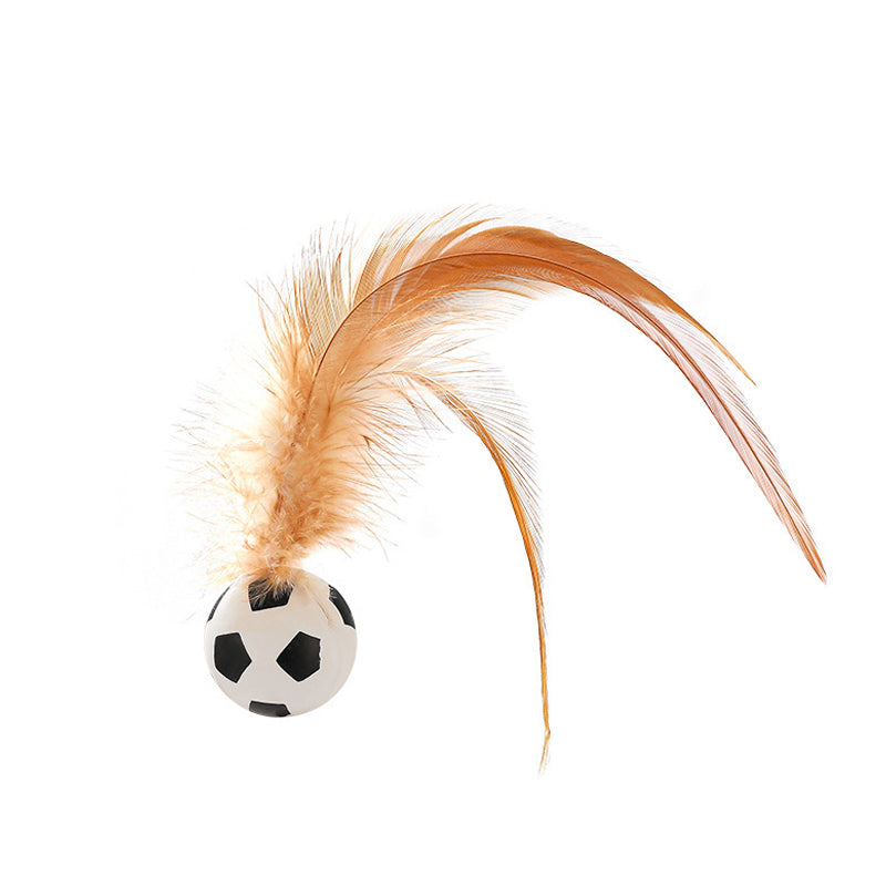 Limited Time 50% Off Interactive Feather Cat Bouncing Ball