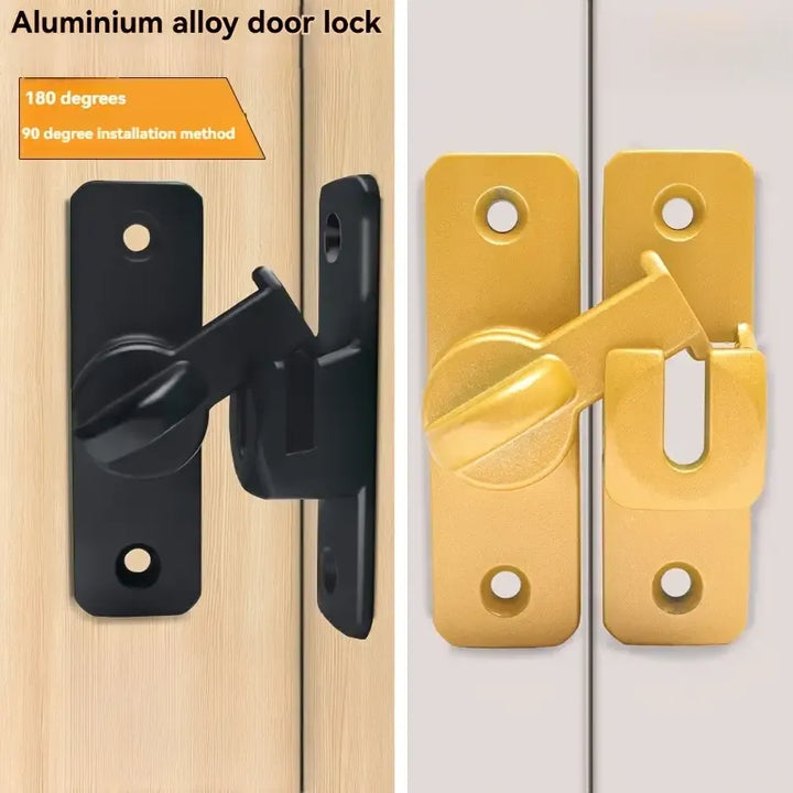 Door bolt/slide bolt made of stainless steel | 90° safety lock for doors &amp; windows | Rust-free, solid | For indoor &amp; outdoor use